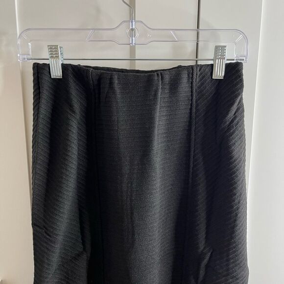 B.O.G. Band Of The Free RENEE BLACK RIBBED PENCIL SKIRT Women Small Side Slit NW - Picture 8 of 12